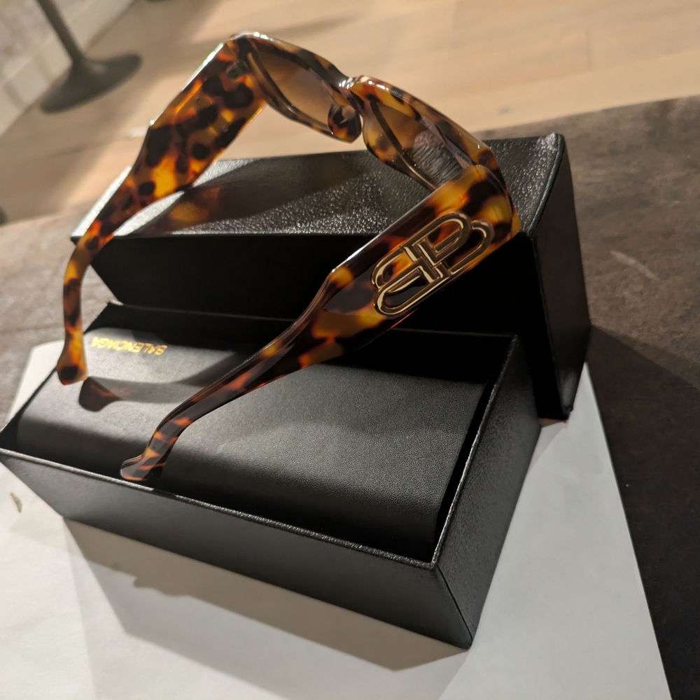 Balenciaga Pink and Brown Sunglasses Bold Oversized Design
